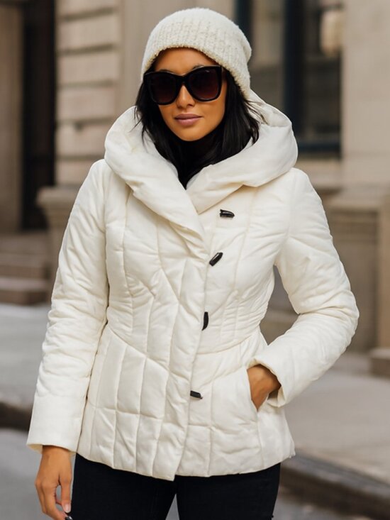 Larry Levine Jackets & Blazers - Larry Levine Down White puffer Jacket. Size XS High Collar